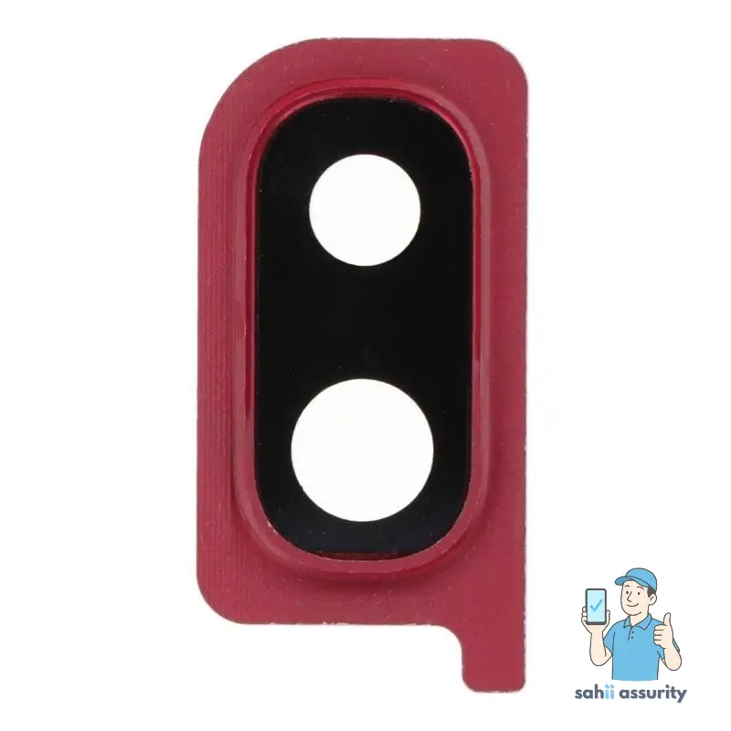 Camera Lens Glass with Frame for Samsung Galaxy A30 Red thumbnail